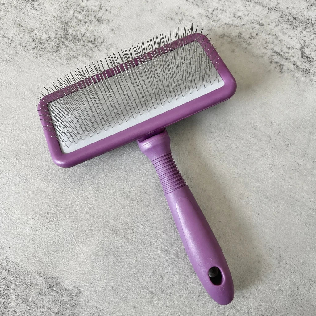 Dog & Cat Grooming Pin Brush for Detangling and Loose Fur