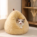 Chicken Butt-Shaped Enclosed Plush Cat Bed