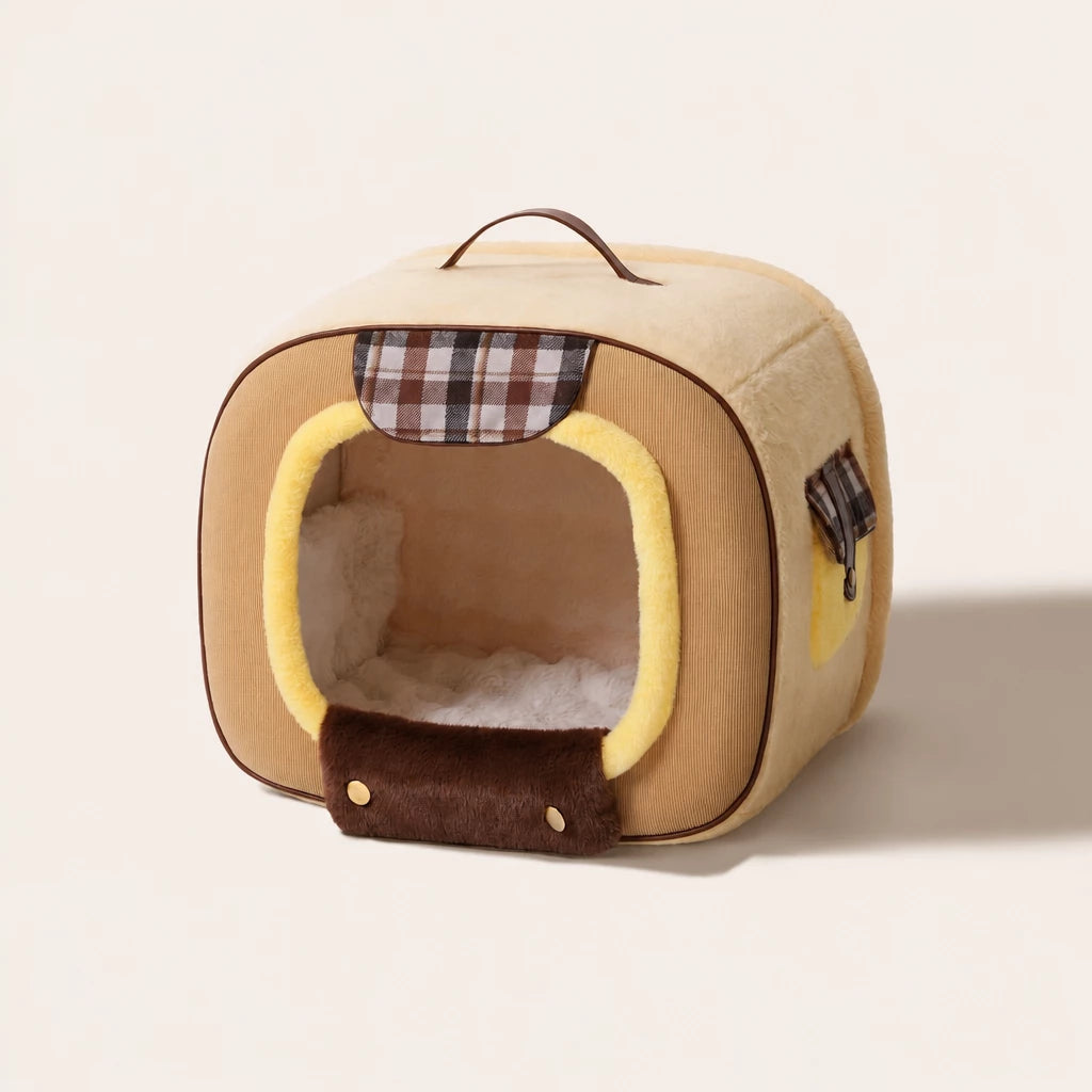 Pet Bed with Removable Washable Cover for Cats and Dogs