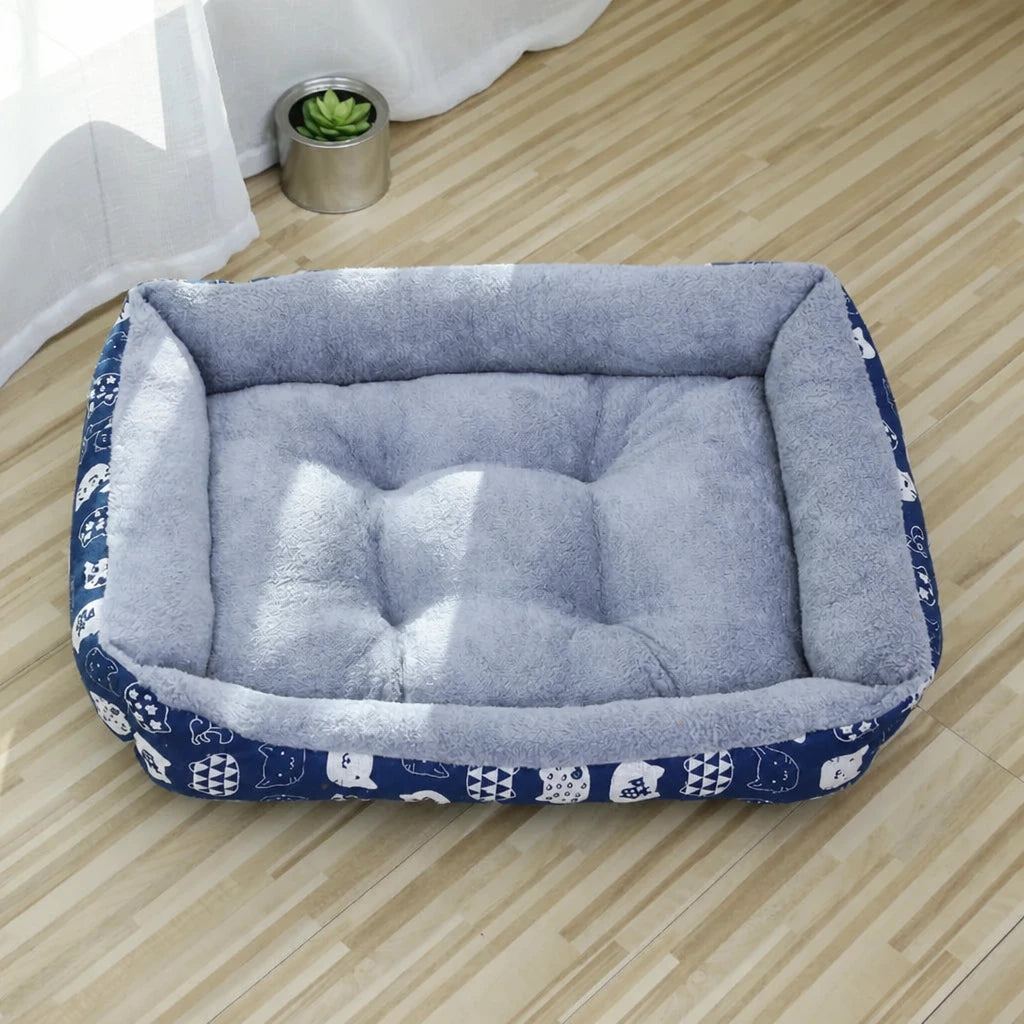 Rectangular Pet Bed for Dogs and Cats
