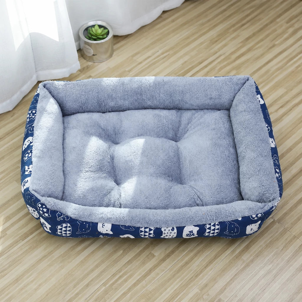 Rectangular Pet Bed for Dogs and Cats