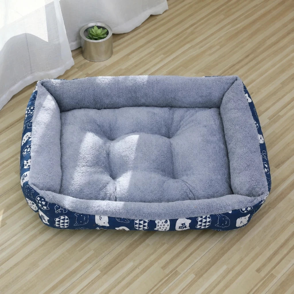 Rectangular Pet Bed for Dogs and Cats