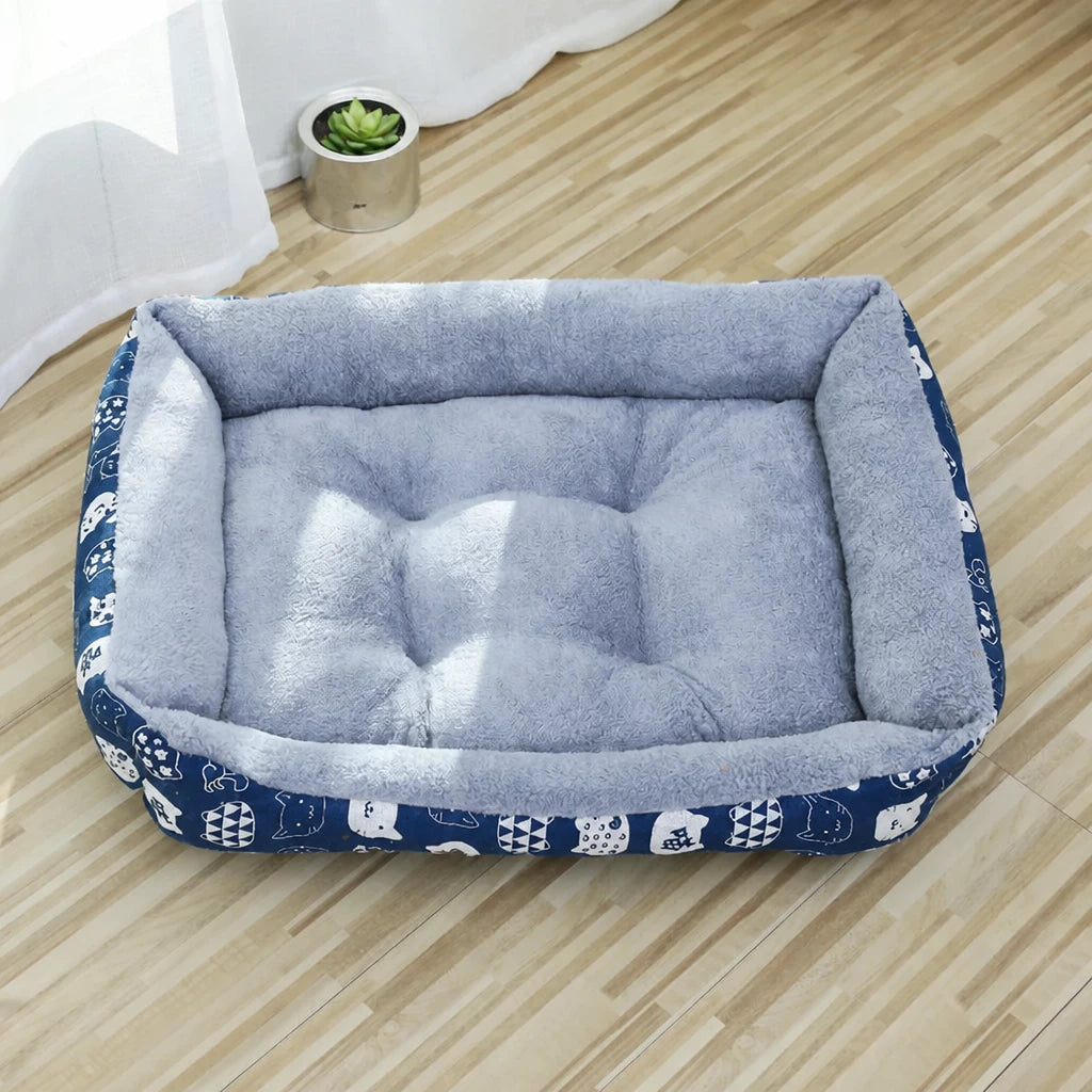 Rectangular Pet Bed for Dogs and Cats