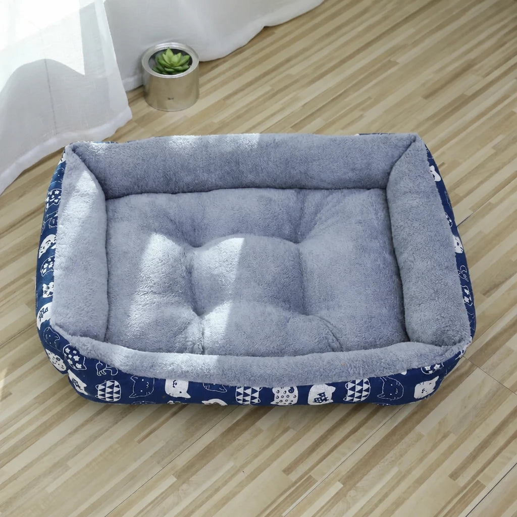 Rectangular Pet Bed for Dogs and Cats