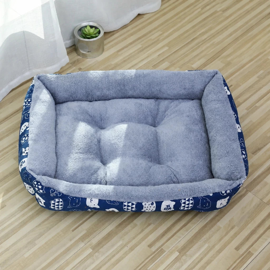 Rectangular Pet Bed for Dogs and Cats