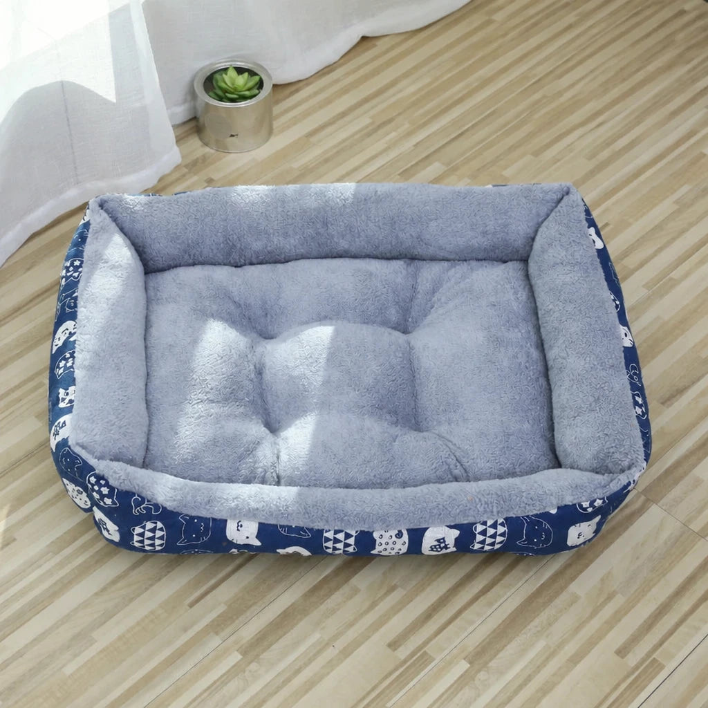 Rectangular Pet Bed for Dogs and Cats