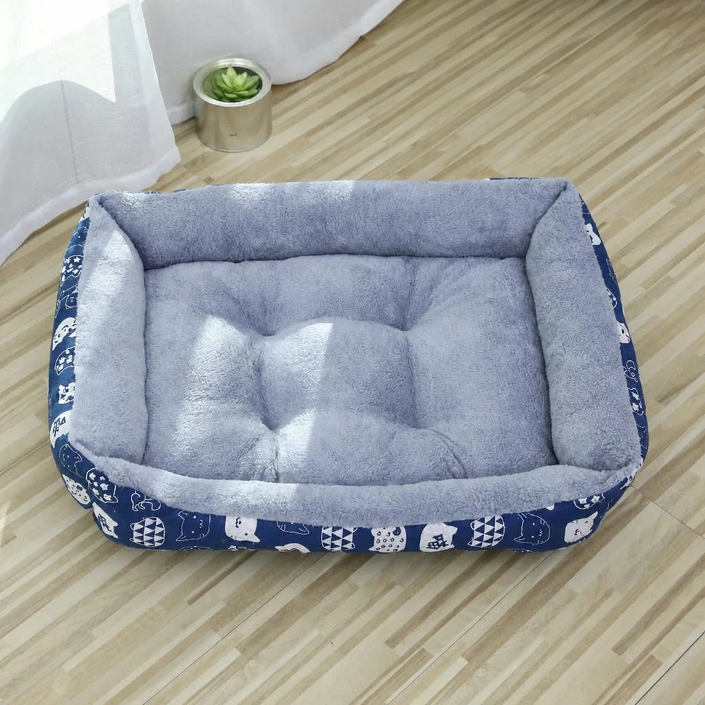 Rectangular Pet Bed for Dogs and Cats