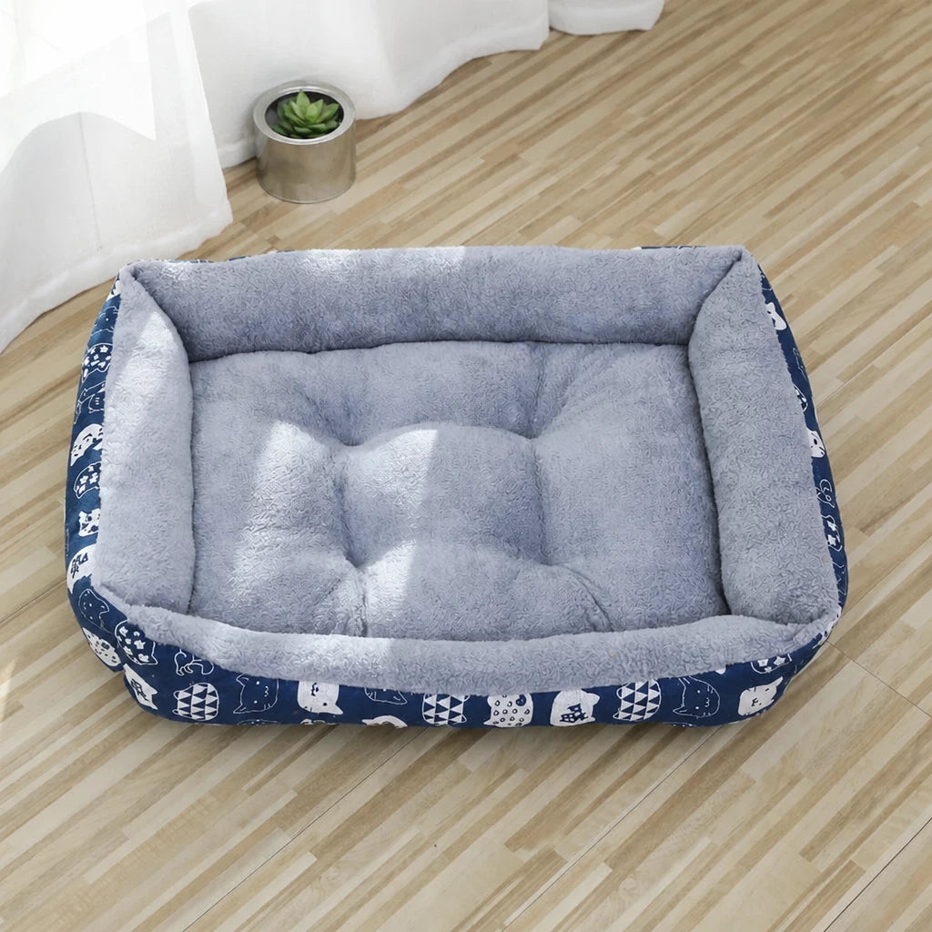 Rectangular Pet Bed for Dogs and Cats