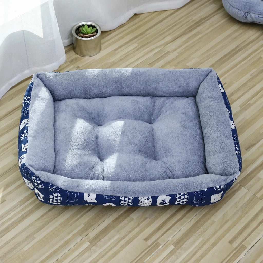 Rectangular Pet Bed for Dogs and Cats