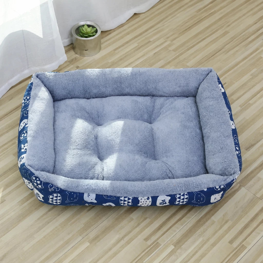 Rectangular Pet Bed for Dogs and Cats