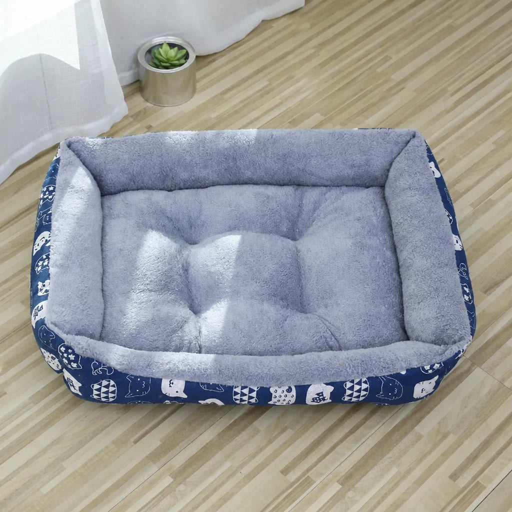 Rectangular Pet Bed for Dogs and Cats
