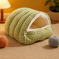 Semi-Enclosed Cat & Small Dog Bed with Removable, Washable Design