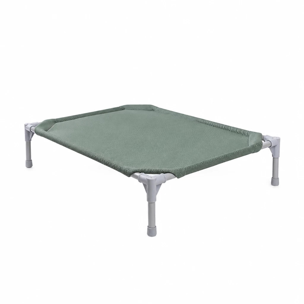 Elevated Dog Bed with Steel Frame and Breathable Fabric