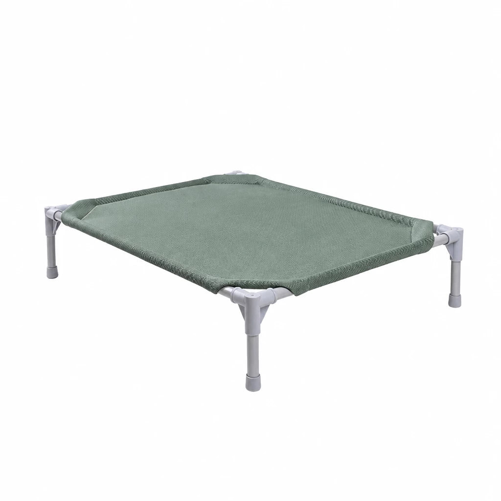 Elevated Dog Bed with Steel Frame and Breathable Fabric