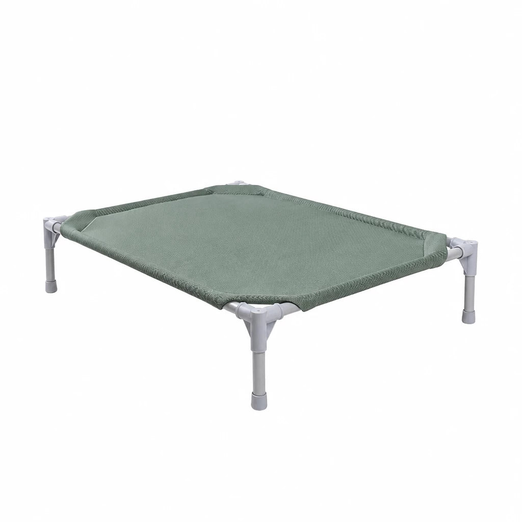 Elevated Dog Bed with Steel Frame and Breathable Fabric