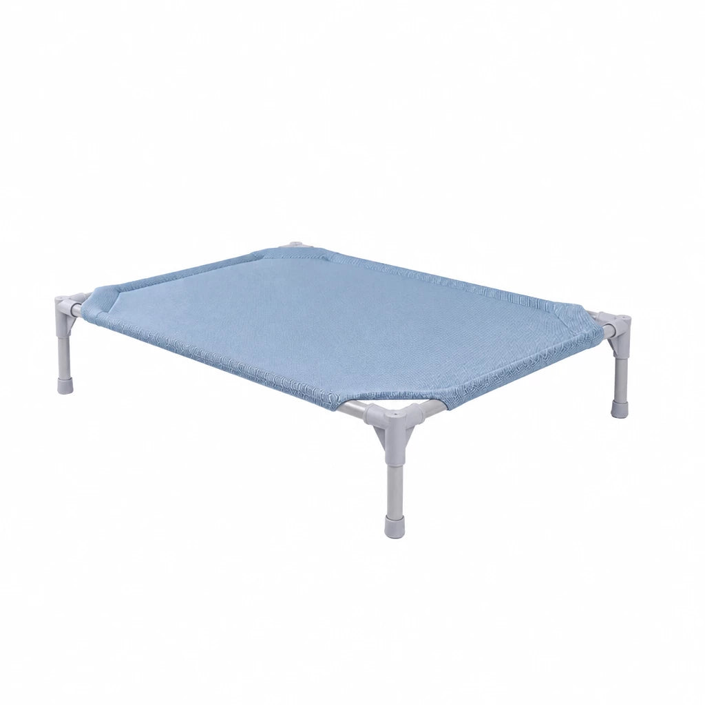Elevated Dog Bed with Steel Frame and Breathable Fabric