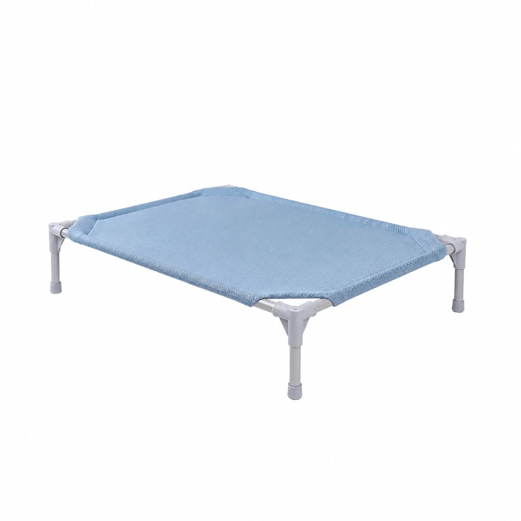 Elevated Dog Bed with Steel Frame and Breathable Fabric