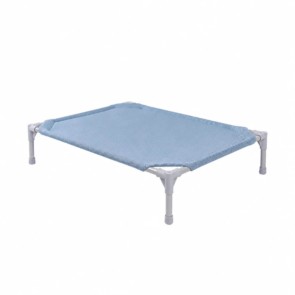 Elevated Dog Bed with Steel Frame and Breathable Fabric