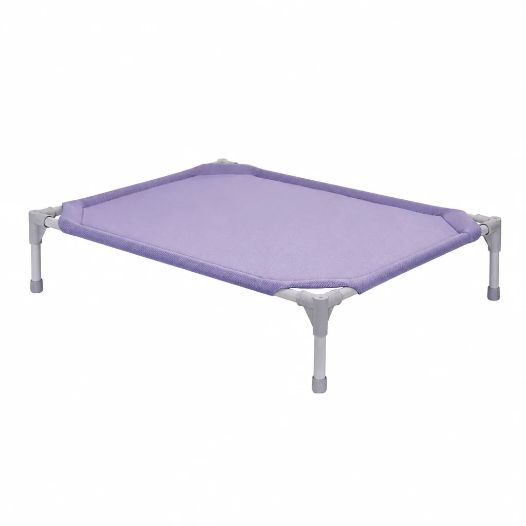 Elevated Dog Bed with Steel Frame and Breathable Fabric