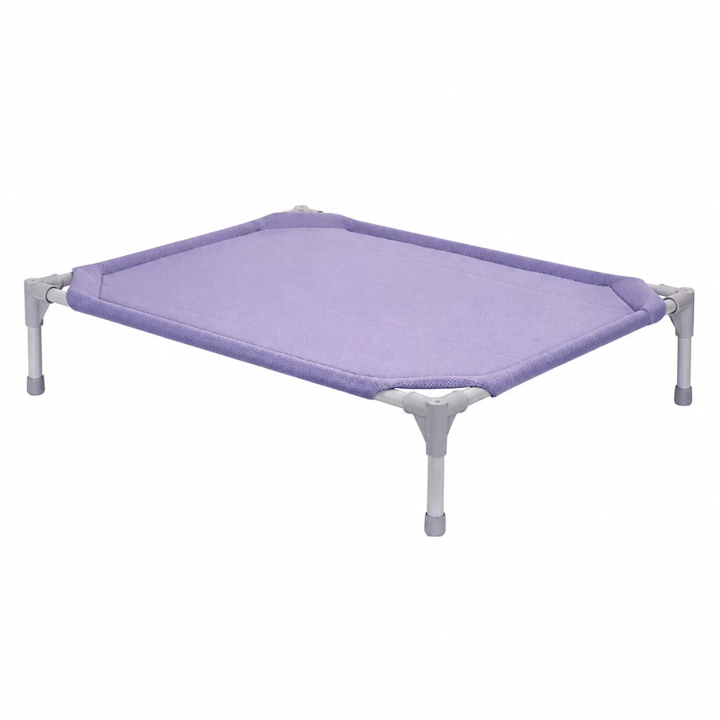 Elevated Dog Bed with Steel Frame and Breathable Fabric
