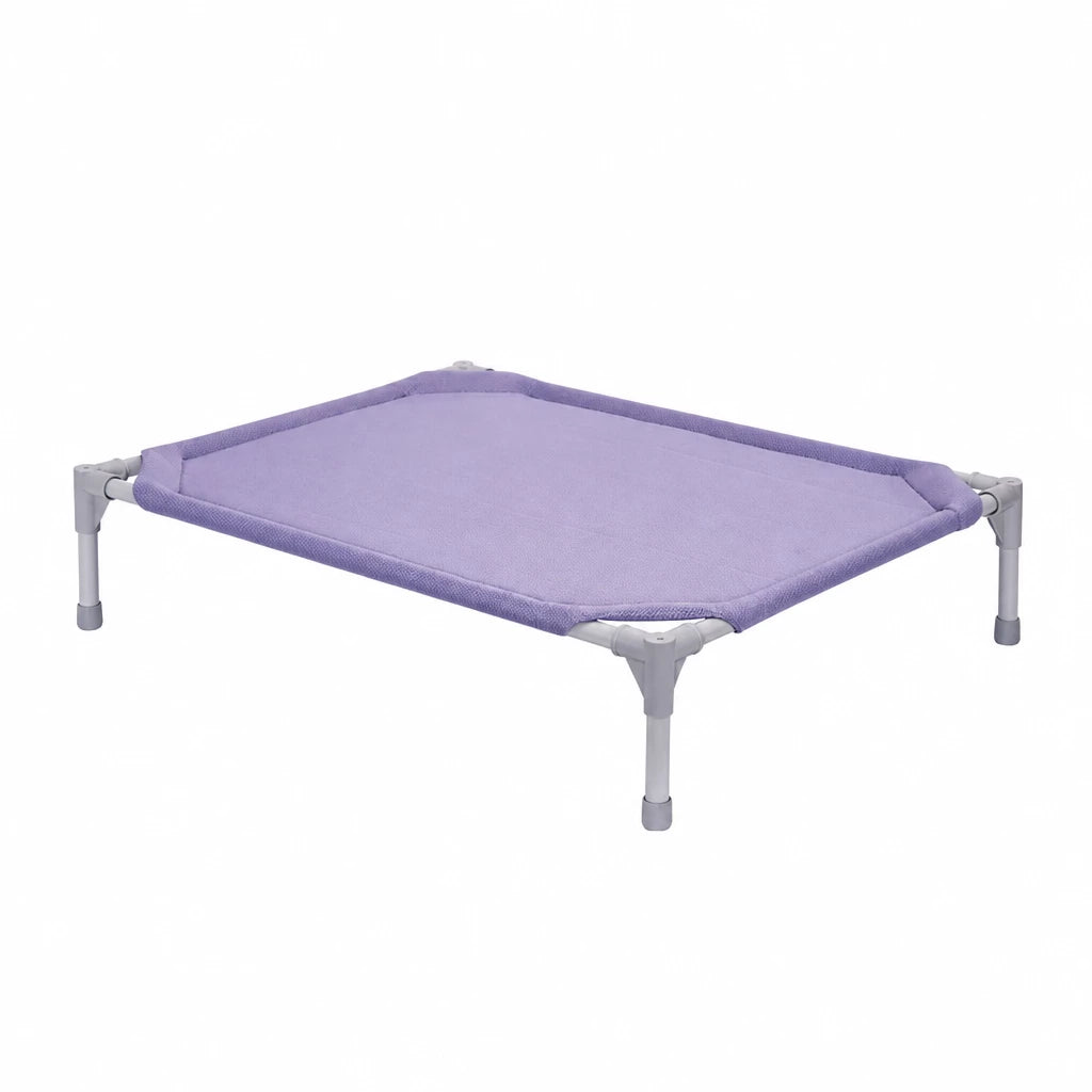 Elevated Dog Bed with Steel Frame and Breathable Fabric