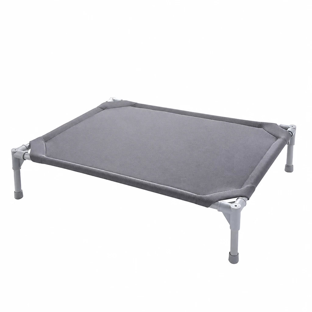 Elevated Dog Bed with Steel Frame and Breathable Fabric