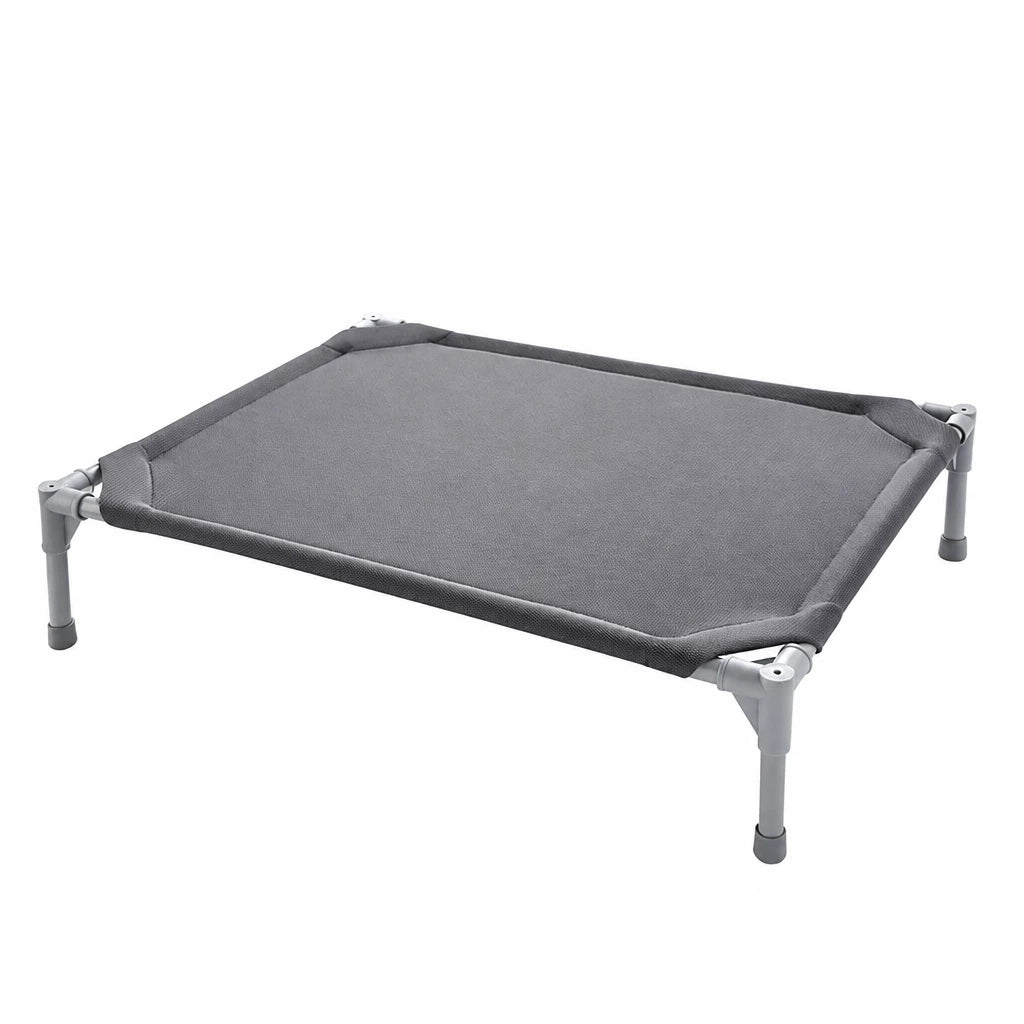 Elevated Dog Bed with Steel Frame and Breathable Fabric