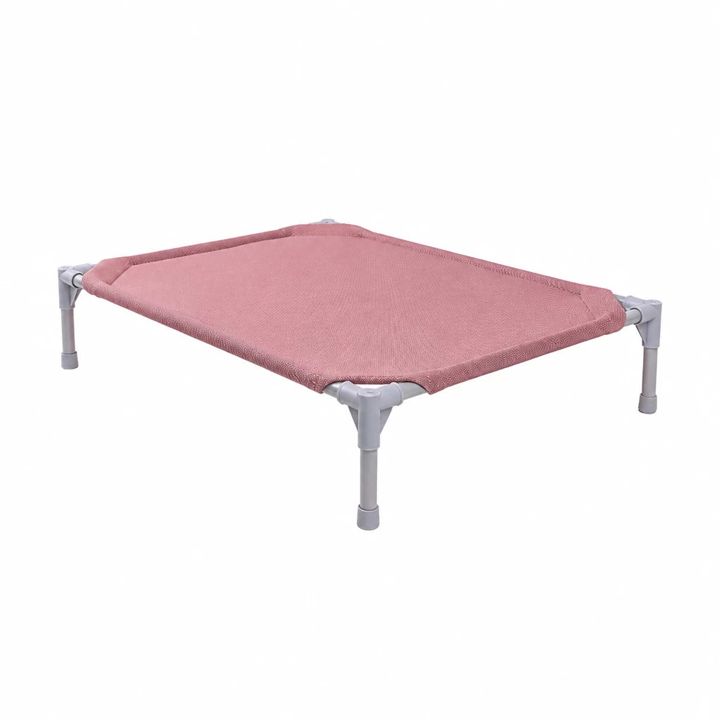 Elevated Dog Bed with Steel Frame and Breathable Fabric