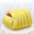 Enclosed Pet Bed with Open Entry for Cats and Small Dogs
