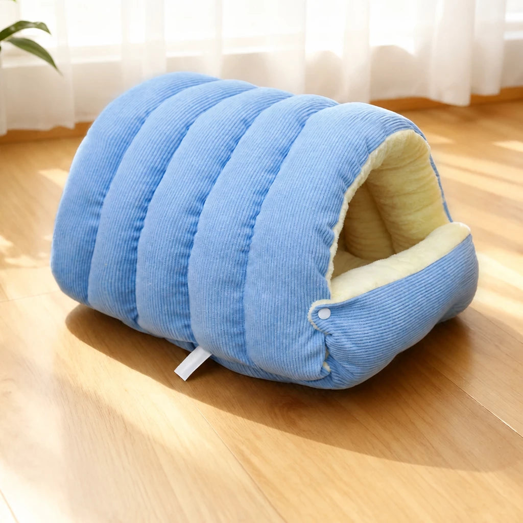 Semi-Enclosed EPE Foam Pet Bed for Cats and Small Dogs