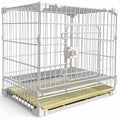 Stackable Metal Dog Crate with Sliding Door