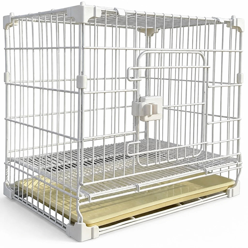 Stackable Metal Dog Crate with Sliding Door