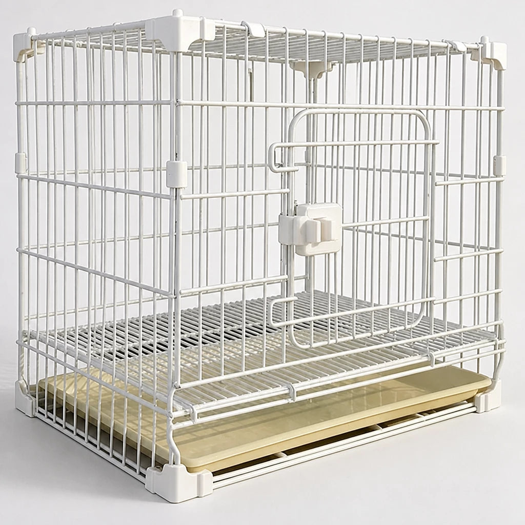 Stackable Metal Dog Crate with Sliding Door