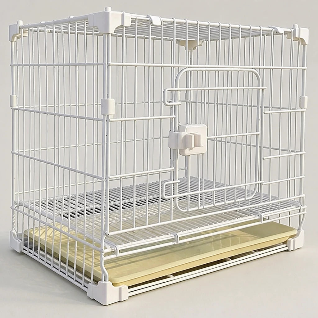 Stackable Metal Dog Crate with Sliding Door