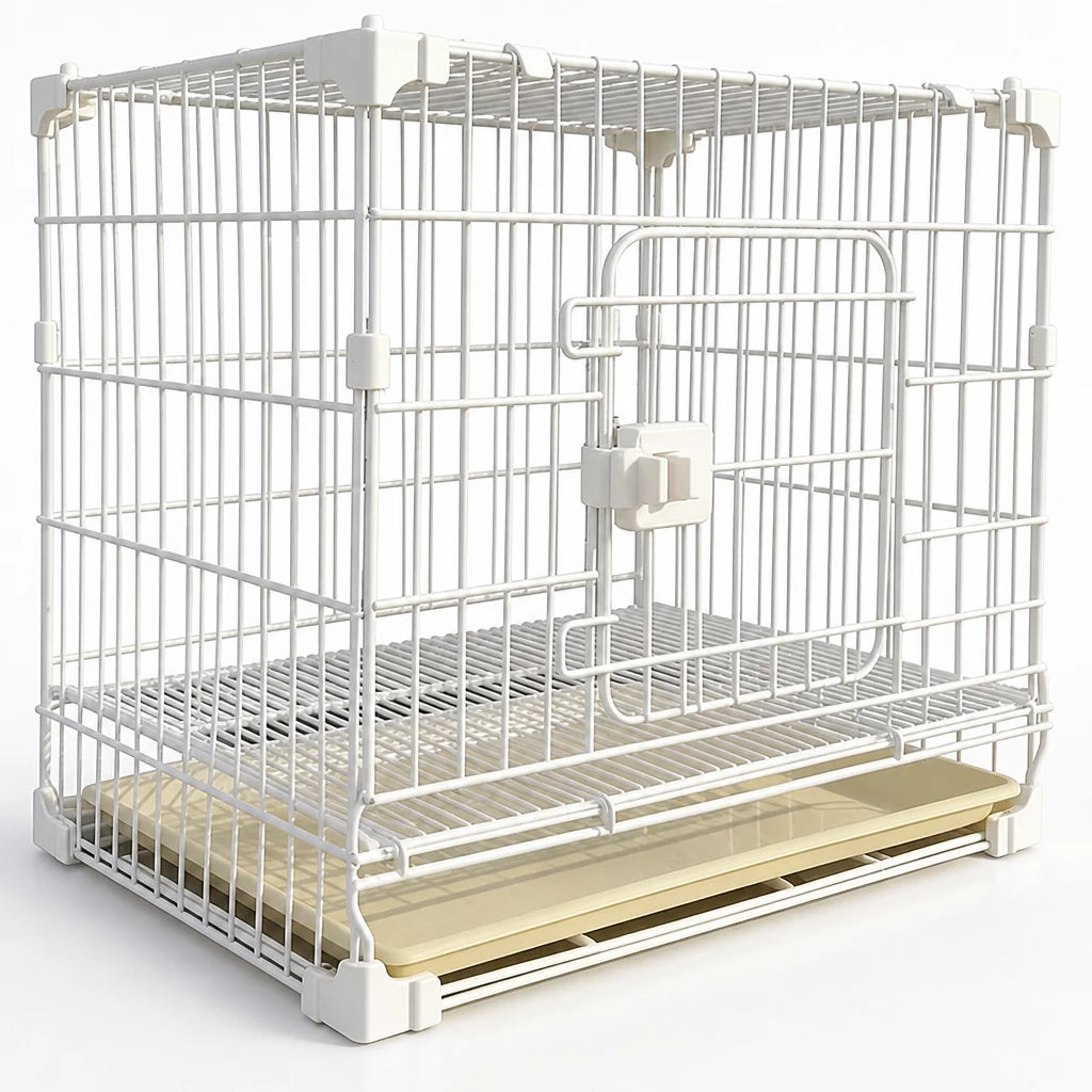Stackable Metal Dog Crate with Sliding Door