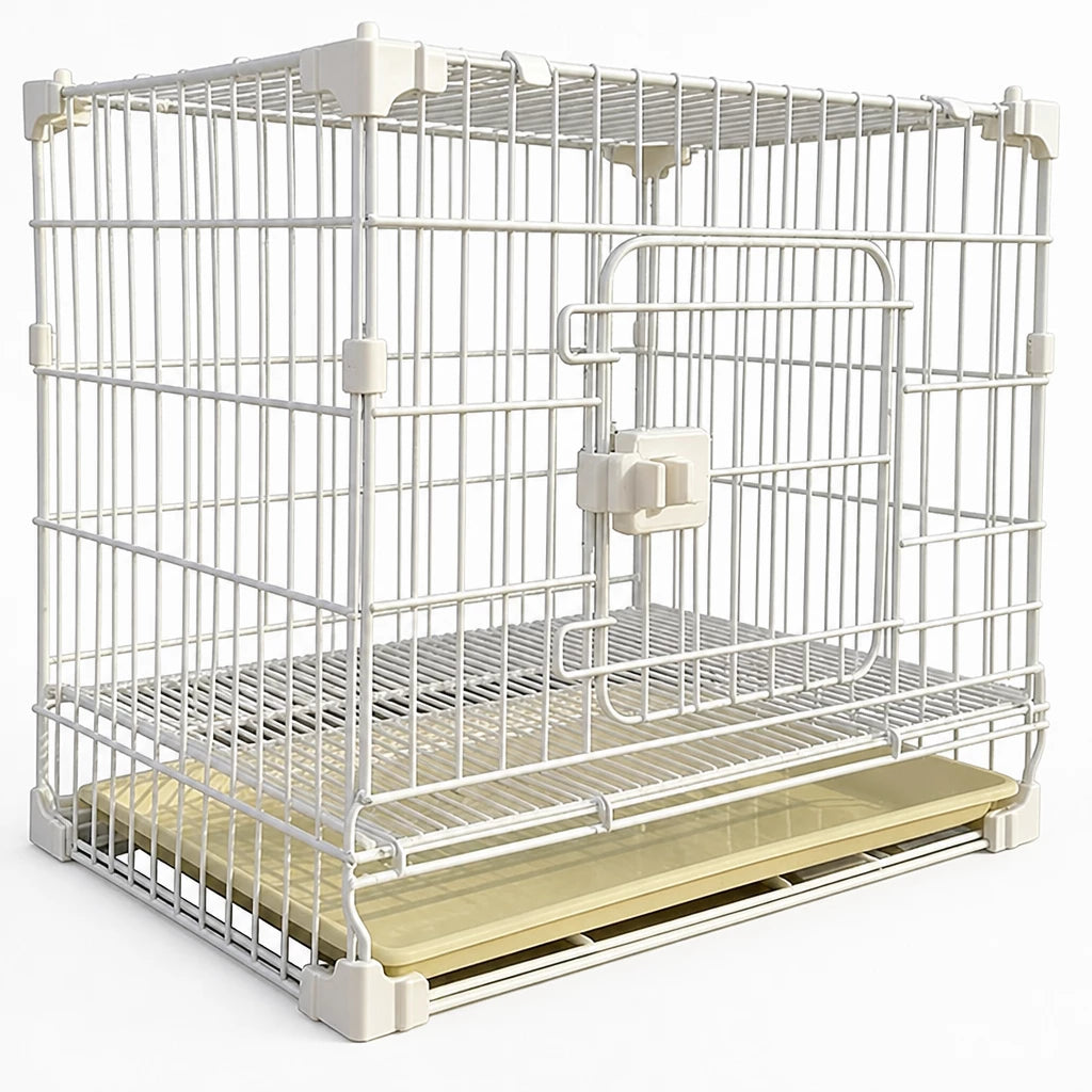 Stackable Metal Dog Crate with Sliding Door