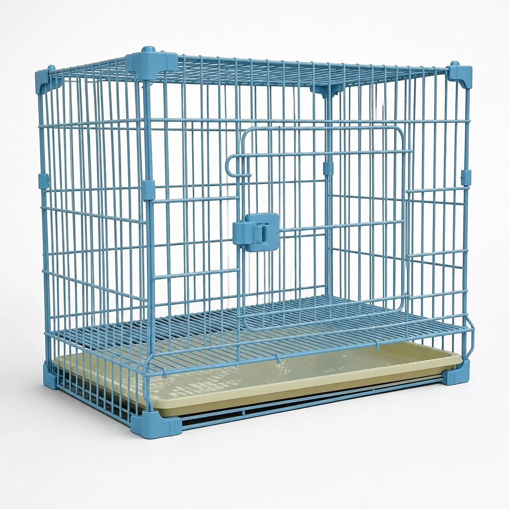 Stackable Metal Dog Crate with Sliding Door