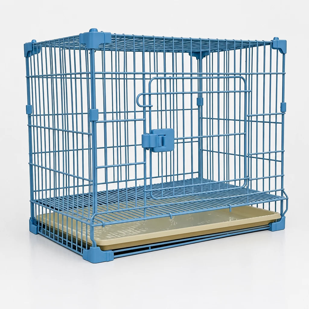 Stackable Metal Dog Crate with Sliding Door