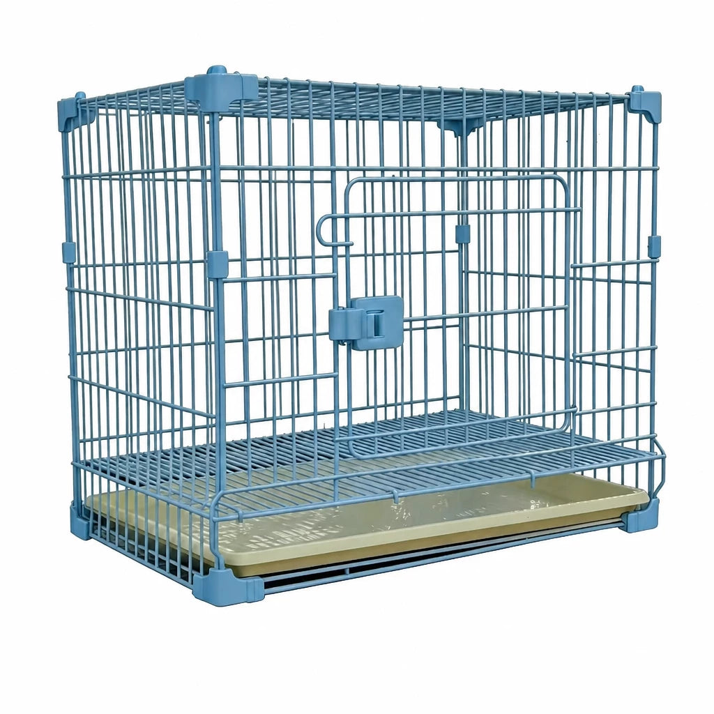 Stackable Metal Dog Crate with Sliding Door
