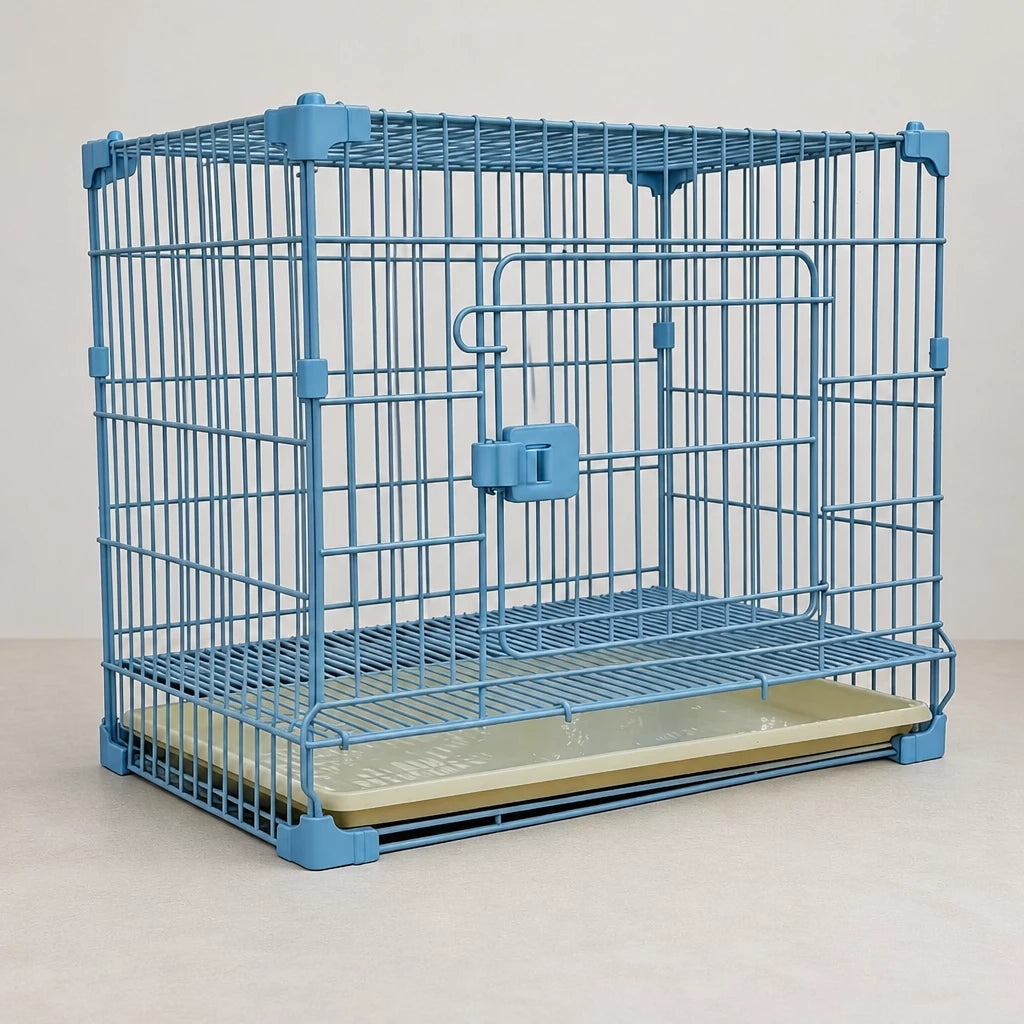 Stackable Metal Dog Crate with Sliding Door