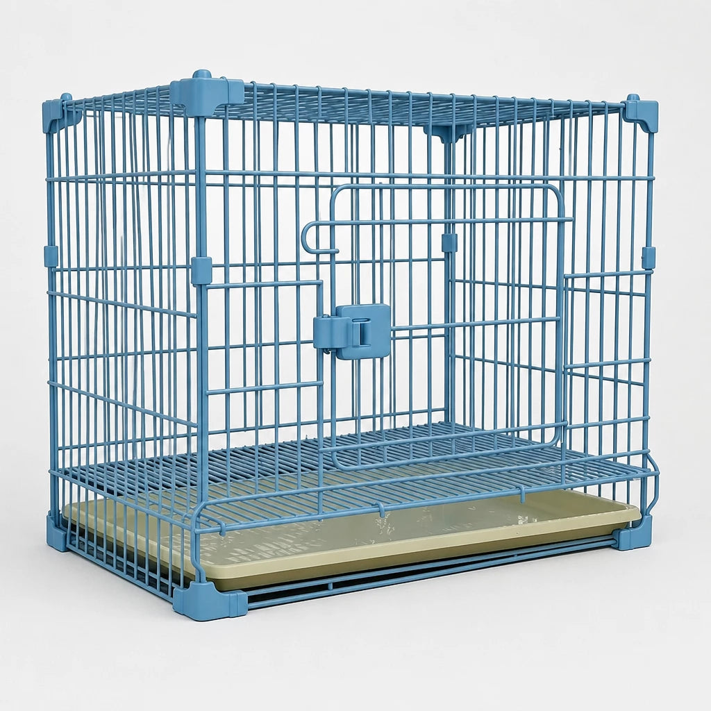 Stackable Metal Dog Crate with Sliding Door