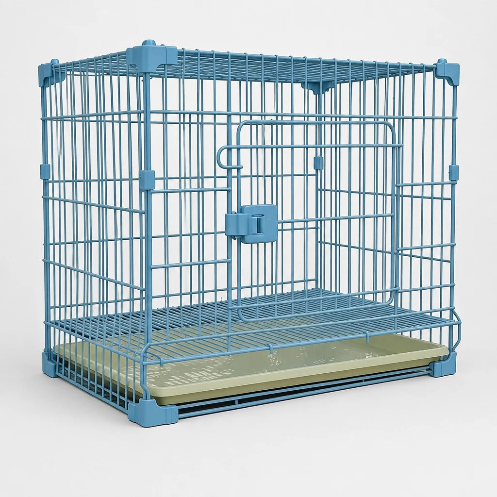Stackable Metal Dog Crate with Sliding Door