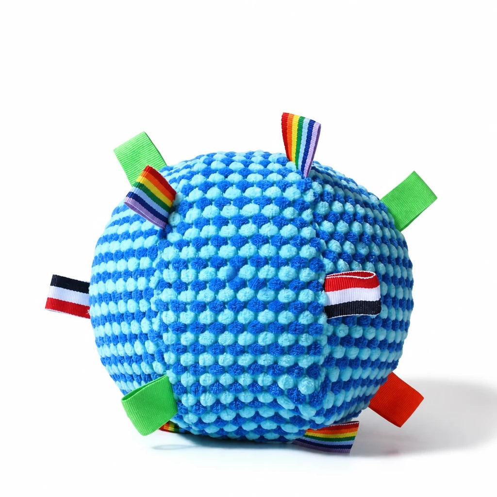Squeaky Plush Ball Dog Toy