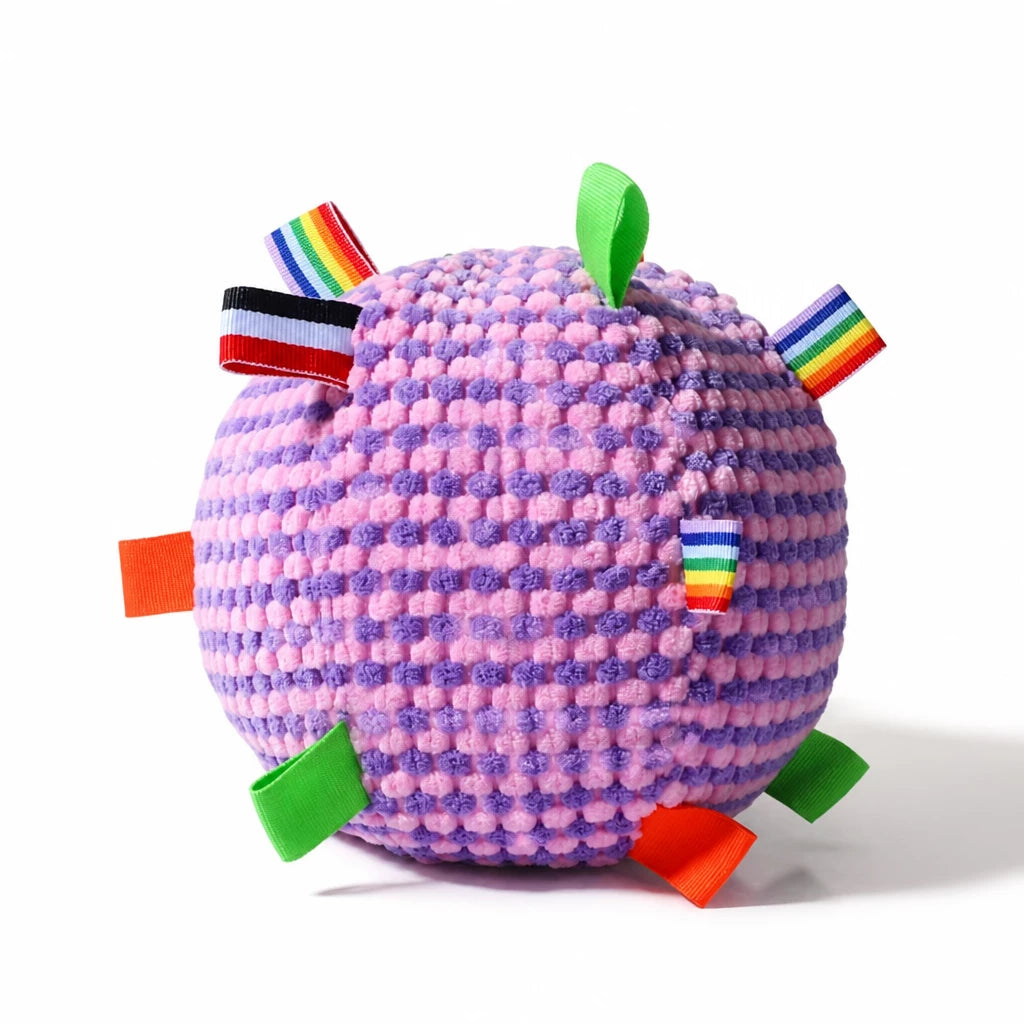 Squeaky Plush Ball Dog Toy