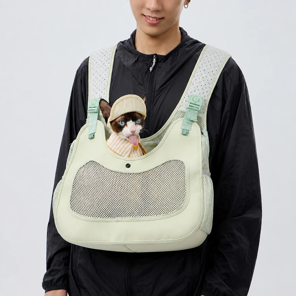 Portable Breathable Pet Carrier Backpack for Cats and Dogs