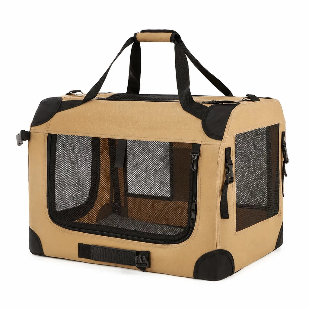 Large Foldable Pet Carrier for Cats and Dogs