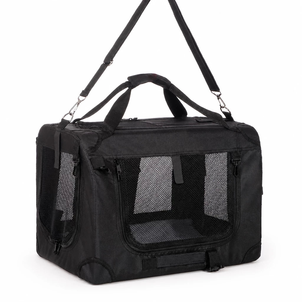 Large Foldable Pet Carrier for Cats and Dogs