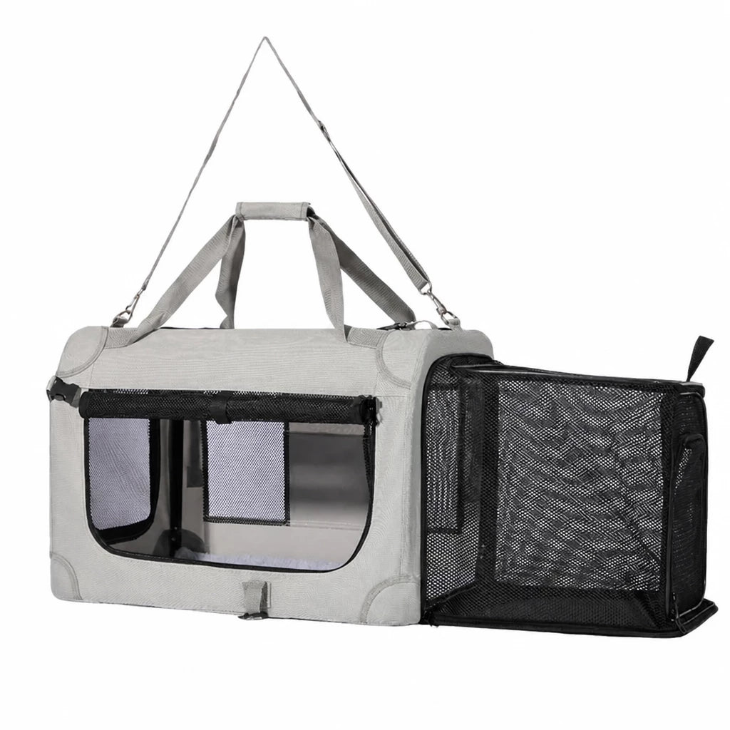 Large Foldable Pet Carrier for Cats and Dogs