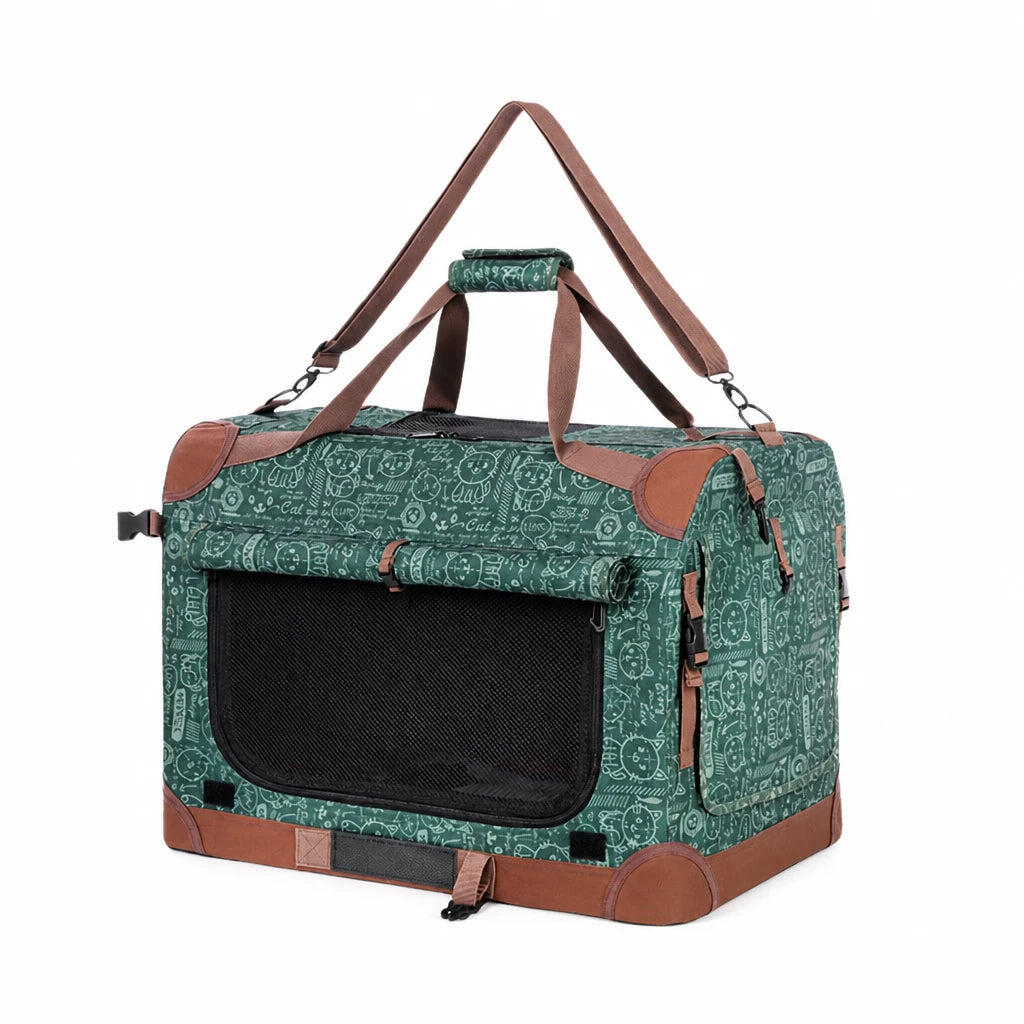 Large Foldable Pet Carrier for Cats and Dogs