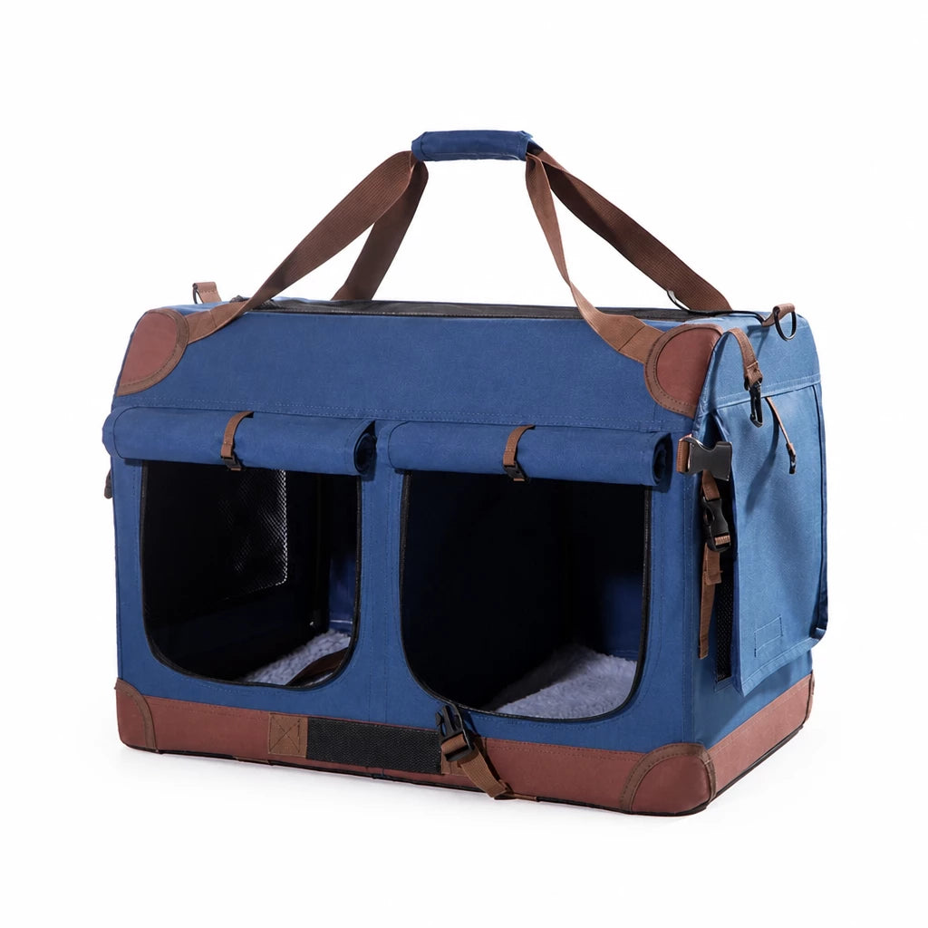 Large Foldable Pet Carrier for Cats and Dogs